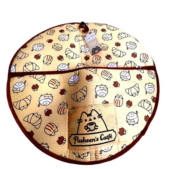 Pusheen Cinnamon Bun Cat Nesting Bed Foldaway Summer Cat Kit Box 2022 NWT - Picture 1 of 7